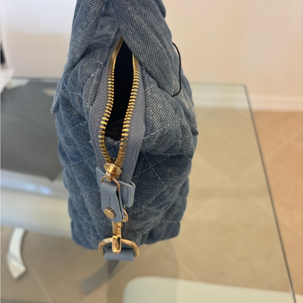 Quilted Denim Handbag Small - Picture 6 of 7